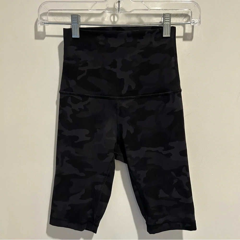 Lululemon Align Super High Rise Short *10” Incognito Camo Multi Grey Size 2